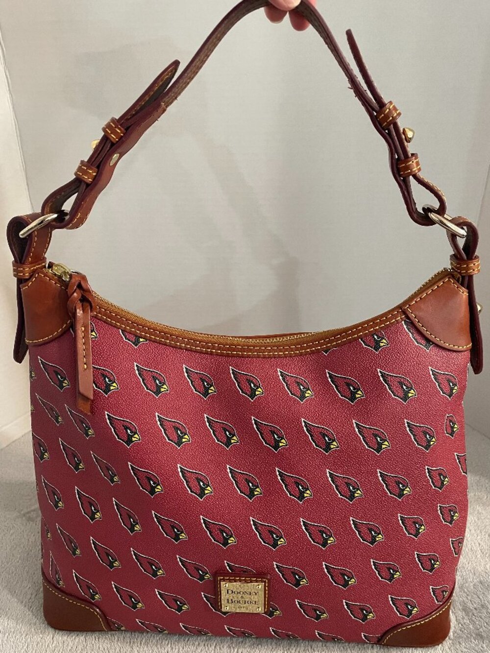 Preowned Dooney & Bourke NFL Arizona Cardinals Pro Football Handbag Purse Bag